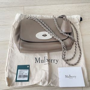 Mulberry lily smooth calf leather silver hardware bag